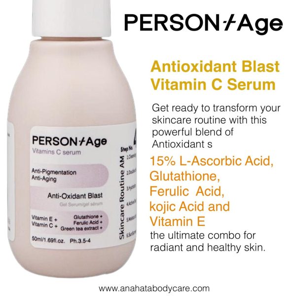 Anti-Oxidant Blast: ingredient list in Vitamin C Serum