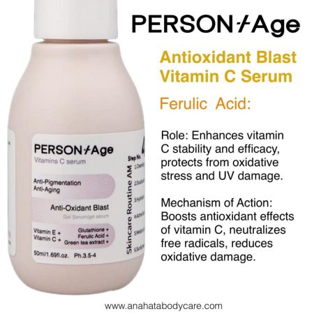 Anti-Oxidant Blast: ferulic acid benefits in Vitamin C Serum