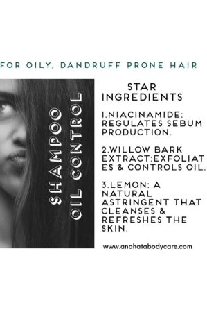 Oil Control Shampoo for Oily Hair-Anti-Dandruff ingredients